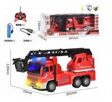 Пожежна машина на радіокеруванні, сходи, акумулятор, 26,5 см (025)