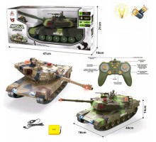 Военный Танк на радиоуправлении 44 см, Звук, свет, башня вращается (2033)