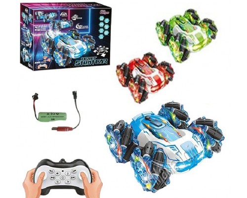 Трюковая машина перевертыш на радиоуправлении, пускает дым, Звук, свет (4-33)