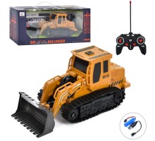 Бульдозер на радиоуправлении 25 см. Свет фар, подвижный Ковш (680)