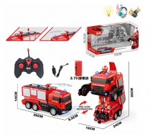 Пожежна машина Трансформер на радіокеруванні, Бризкає водою (828-5)