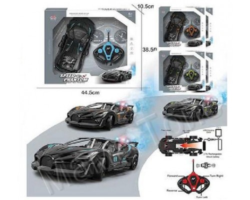 Машина на радиоуправлении с подсветкой, на аккумуляторе (911-606)