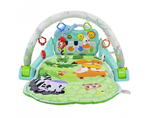 Коврик Пианино для младенца, Дуга светится, подвески игрушки (1102)