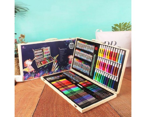 Большой Набор для рисования и творчества Art Kids 228 предметов.