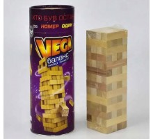 Настільна гра Дженга башта Vega Баланс 56 брусків