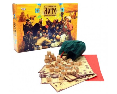 Настольная игра Казацкое Лото деревянные бочонки в коробке