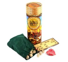 Настільна гра Козацьке Лото дерев'яні барила в тубусі