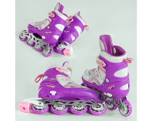 Розсувні колеса Best Roller Поліуретан, переднє світиться розмір 34-37 Фіолетові
