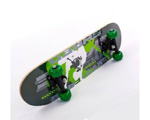 Дитячий дерев'яний скейт із малюнком, 43см. (22223)