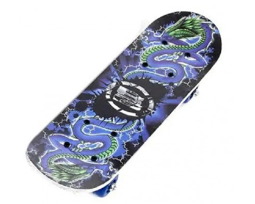 Дитячий дерев'яний скейт із малюнком, 43см. (22223)