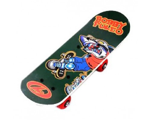 Дитячий дерев'яний скейт із малюнком, 43см. (22223)