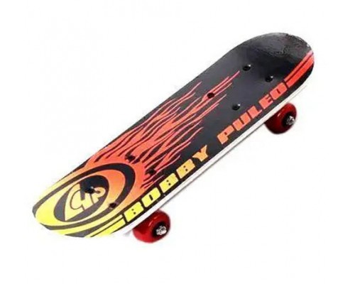 Дитячий дерев'яний скейт із малюнком, 60 см. (22224)