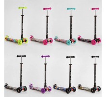 Трехколесный Самокат Макси колеса ПУ Светятся Микс (113)