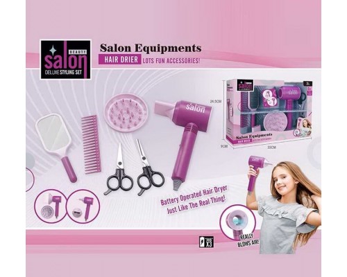 Іграшковий набір перукаря з феном на батарейках (080)