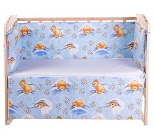Защита в детскую кроватку. 4 бортика Хлопок 100%